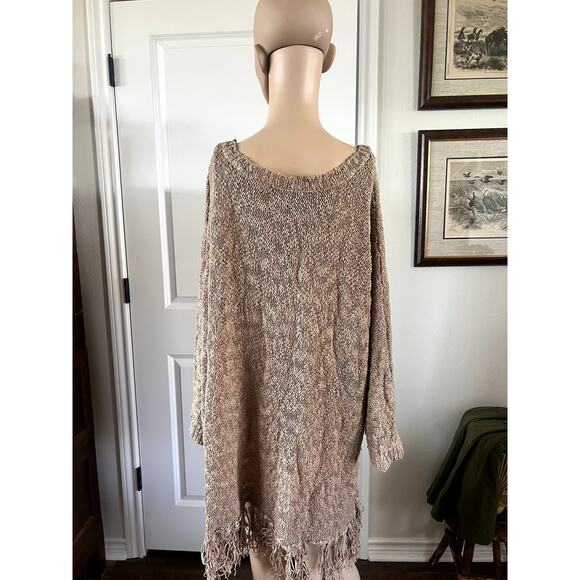 Olivia Sky brown fringe sweater - Picture 5 of 6